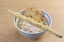Burdock tempura udon soup