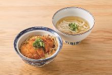 Pork cutlet rice bowl