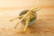 Burdock tempura