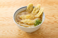 Burdock tempura udon soup