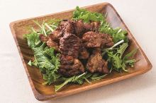 Charcoal grilled meat