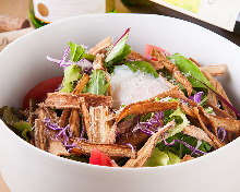 Caesar salad with slow-poached egg