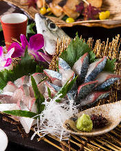 "Goma-saba" sesame-flavored mackerel (regional dish)