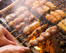 Assorted grilled chicken skewers, 10 kinds