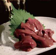 Edible raw liver