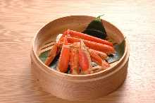 Boiled snow crab