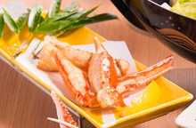 Grilled snow crab