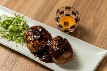 Agu Pork Tsukune with a Raw Egg Yolk