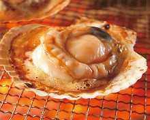 Hamayaki scallops (grilled scallops)