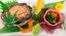 Abalone sashimi