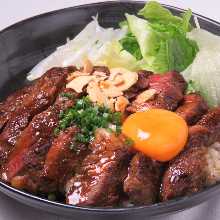 Steak rice bowl