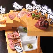 Assorted meat cuisine