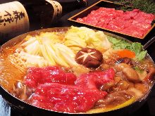 Wagyu beef sukiyaki