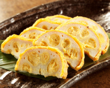 Lotus root tempura