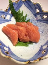 Marinated cod roe