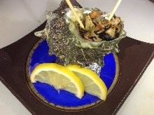 Grilled turban shell