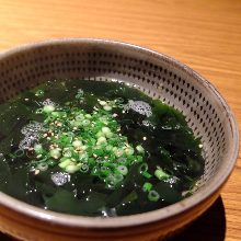 Wakame seaweed soup