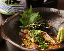 "Goma-saba" sesame-flavored mackerel (regional dish)