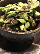 Grilled edamame