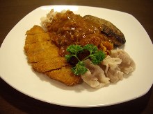 Pork cutlet rice bowl