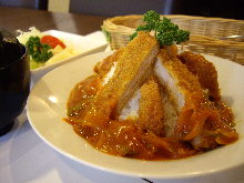 Pork cutlet rice bowl