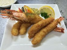 Deep-fried shrimp