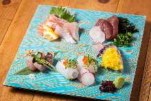 Assorted sashimi