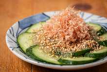 Smashed cucumber salad