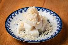 Itawasa (fish cakes with wasabi and soy sauce)