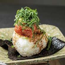 grilled rice ball (mentaiko shiso butter)