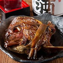 Simmered bony parts of seabream