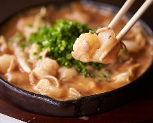 Grilled offal with miso sauce