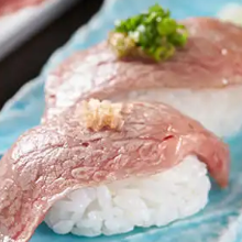 Beef nigiri sushi