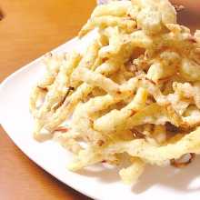 Dried shredded squid tempura