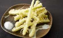 Okinawan rakkyo tempura