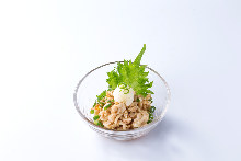 Chicken skin with ponzu