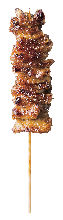 Chicken skin skewer