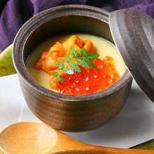 Icefish chawanmushi (steamed egg custard)