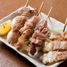 Assorted grilled skewers, 4 kinds