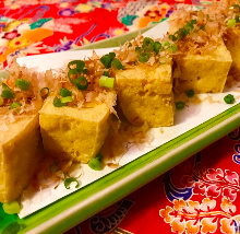 Fried Okinawan tofu