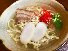 Okinawa soba noodles