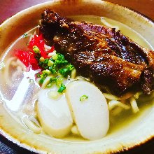 Okinawan noodles with pork cartilage