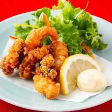 Fried squid legs