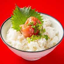 Salted cod roe rice