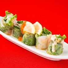 Salmon and cheese spring rolls(4,000 yen all-you-can-eat menu)