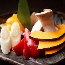 Assorted grilled vegetables