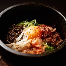 Stone grilled bibimbap