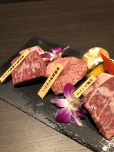 Assorted Wagyu beef