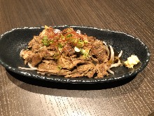 Beef tendon with ponzu