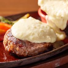 Cheese hamburger steak